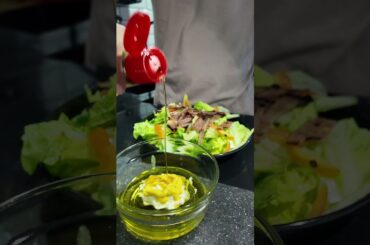 5-Minute Honey Mustard Ham Salad | Easy & Healthy Romaine Salad Recipe #healthyfood #salad #kielism