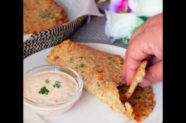 Why Oats & Vegetable Chilla is the Perfect Breakfast? #shorts #oatschilla #flatbread #weightloss