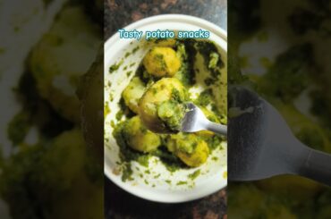 Tasty potato snacks recipe day 63/90 healthy food challenge #food #recipe #shorts #potatosnacks