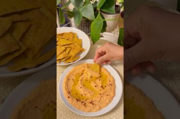 Wholewheat Crisp with Yummy Chickpeas Dip | Healthy Snack Recipe | Easy Homemade Dip #shorts
