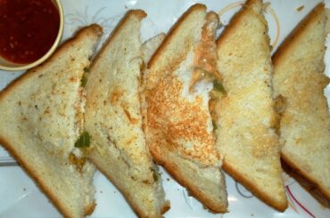 Cheese chicken  Veg Sandwich Recipe | Easy Breakfast with Capsicum | Quick Snack Idea"