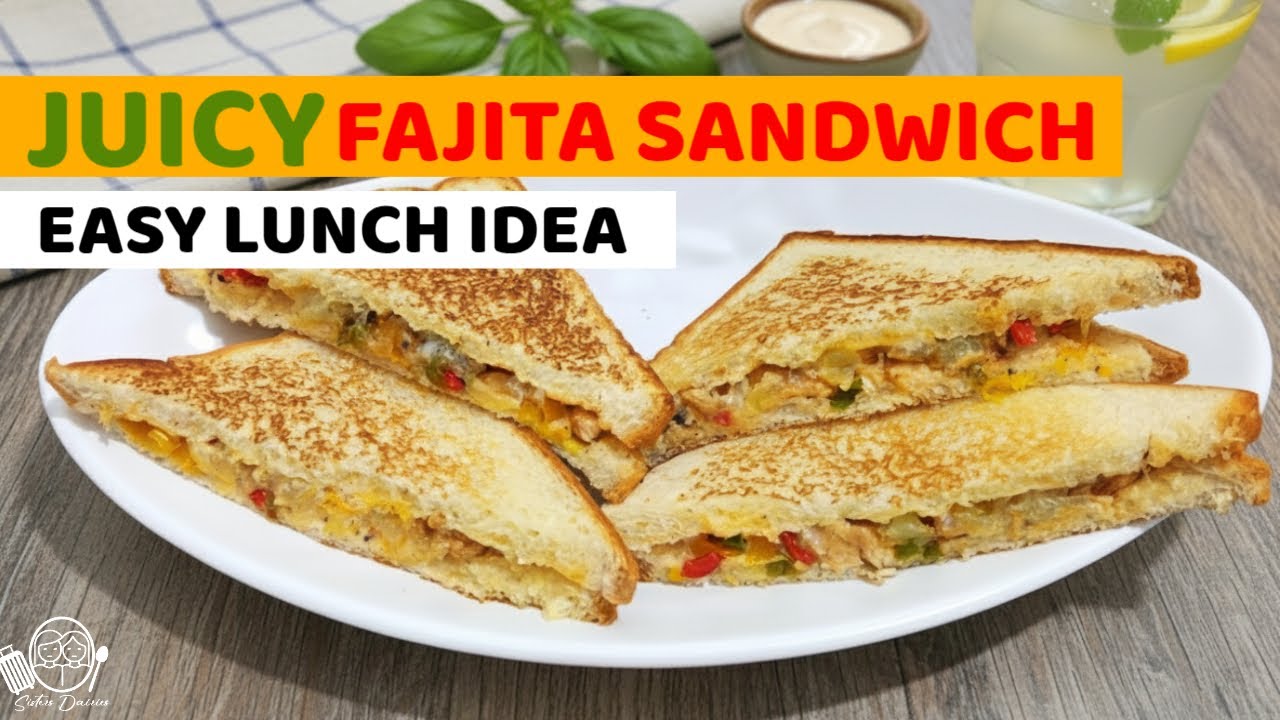 Juicy Chicken Fajita Sandwich | Easy Homemade Street-Style Sub Juicy Chicken Fajita Sandwich | Easy Homemade Street-Style Sub