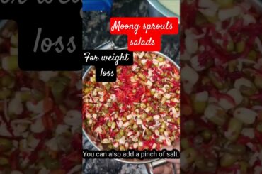 Moong sprouts salads I Healthy weight loss salad recipe I Protein rich salad I