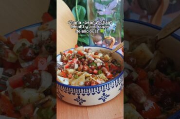 chana-peanut chaat| weight loss recepie | healthy recepie #shorts #weightlossrecipe# #chaat
