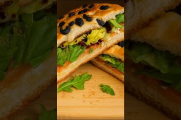 Healthy Salmon Sandwich in 1 Minute! #shorts