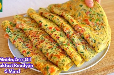 Healthy Breakfast For Tiffin | Breakfast Recipes |Dinner Recipes Indian Vegetarian | Easy Nashta