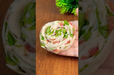 Tangy Tomato Garlic Laccha Paratha #shorts #recipe #food