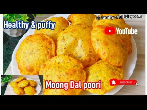 Moong Dal poori – Healthy Breakfast & lunch recipe I How to make moong Dal poori Moong Dal poori - Healthy Breakfast & lunch recipe I How to make moong Dal poori