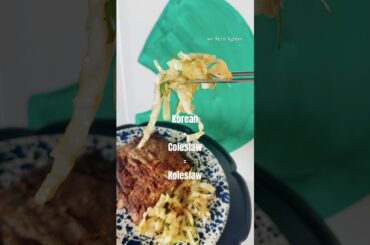 Coleslaw But Make It Korean: Korean Cabbage Salad #shorts