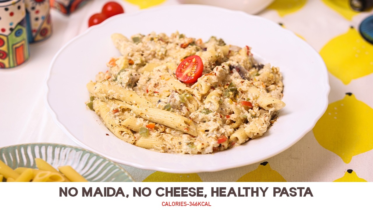 White Sauce Pasta Recipe | Healthy Dinner for Weight Loss | Quick and Easy Recipe for Weight Loss White Sauce Pasta Recipe | Healthy Dinner for Weight Loss | Quick and Easy Recipe for Weight Loss