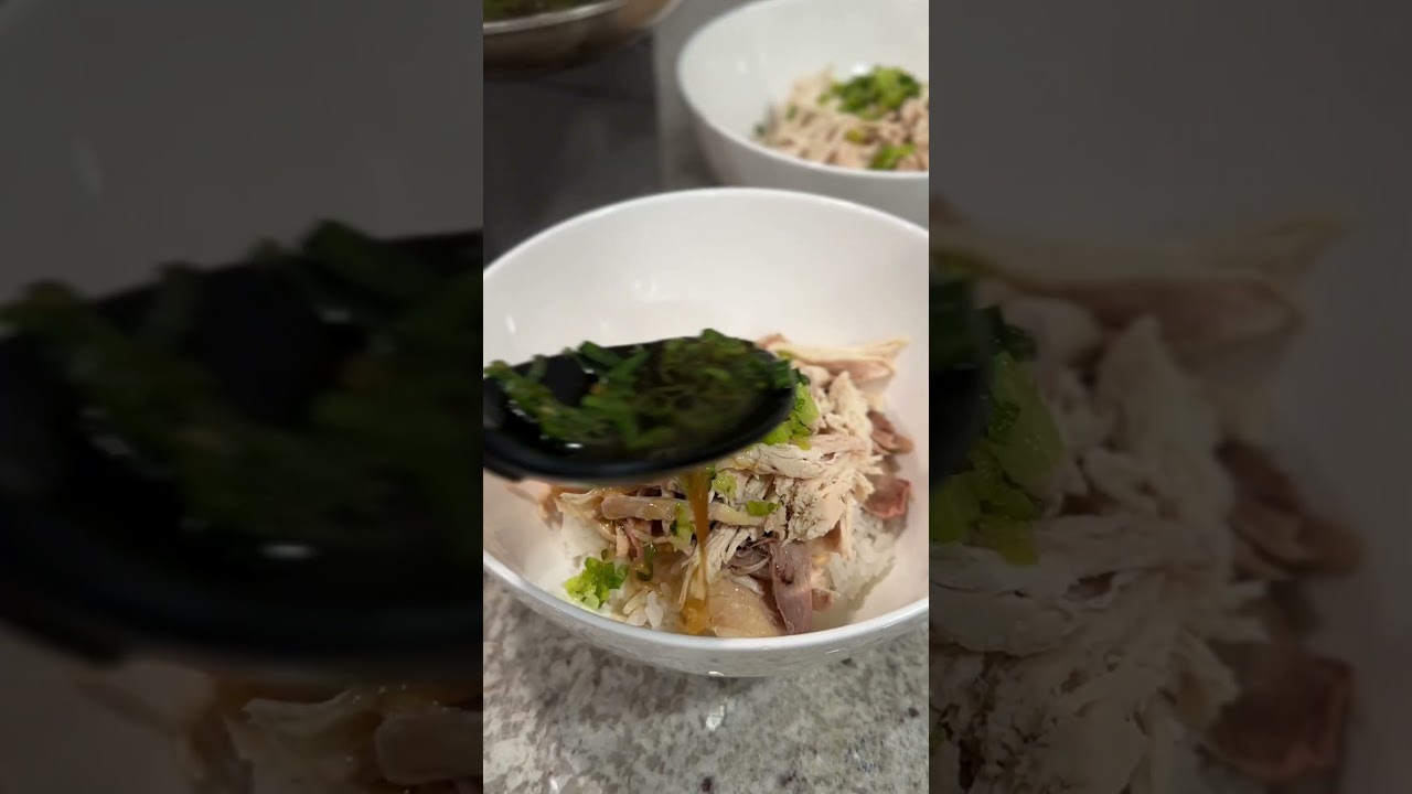 Ginger Scallion Poached Chicken #recipe #healthyrecipes #cookwithme #asianfood #soup Ginger Scallion Poached Chicken #recipe #healthyrecipes #cookwithme #asianfood #soup