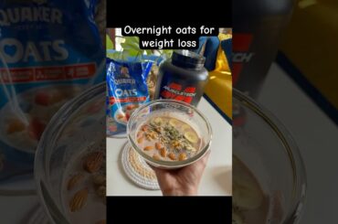 Healthy breakfast recipe | How to make oats recipe for breakfast | Overnight Oats #shorts #ytshorts