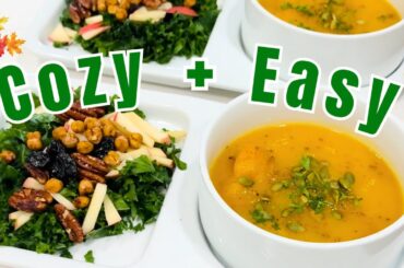 HEALTHY Quick Dinner! Absolutely Perfect for FALL | Cozy Recipe Vlog