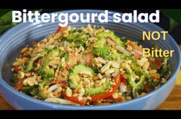 Bitter Gourd Salad Recipe - Easy and healthy salad recipe
