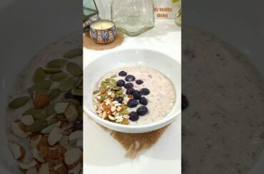 Healthy & high protein breakfast smoothie bowl #shorts