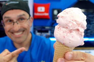 Ninja Creami Low Sugar Strawberry Protein Ice Cream