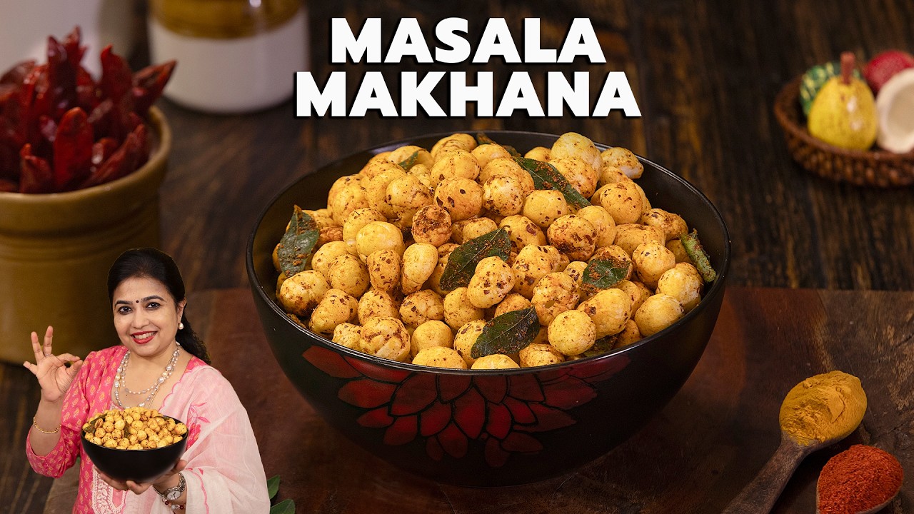Masala Makhana | Crunchy Foxnuts Snack | Healthy Guilt-Free Snack Masala Makhana | Crunchy Foxnuts Snack | Healthy Guilt-Free Snack