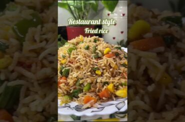 healthy fried rice recipe | restaurant style Fried rice#food#tastyfood #easyrecipe #ytshorts