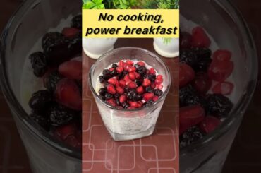 No cooking breakfast packed chia seeds pudding #viral