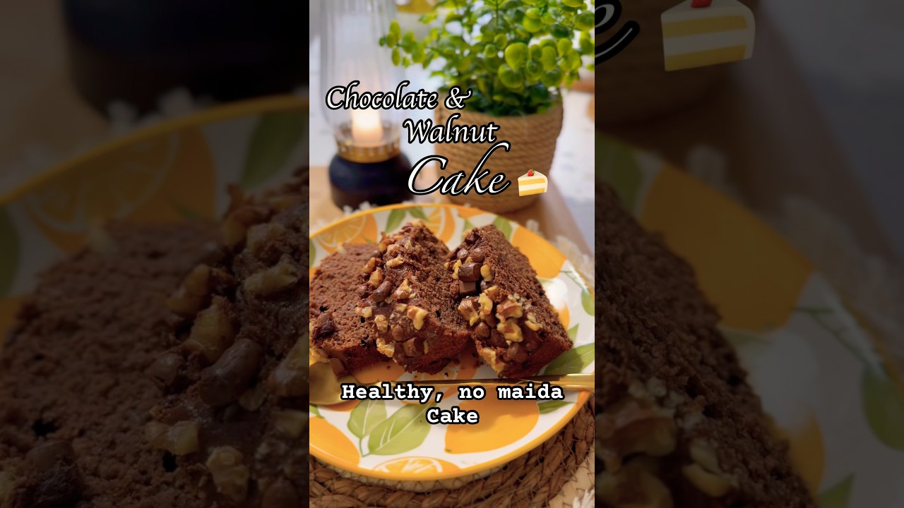 Chocolate Walnut Banana Cake | Healthy Whole Wheat Cake #shorts #chocolatecake #healthy #easyrecipe Chocolate Walnut Banana Cake | Healthy Whole Wheat Cake #shorts #chocolatecake #healthy #easyrecipe