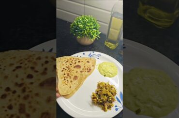 yummy recipe for breakfast  | daily Life Vlog| roti sabzi #dailyvlog , indian thali#paratha#raita