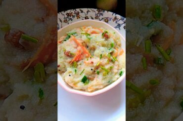 easy Breakfast | village upma recipe| without any masala without oil #howtomakeappam #food #tasty