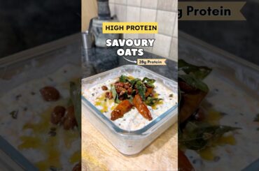 High-Protein Savoury Oats | Quick Indian Breakfast | Oats Daddojanam #oats #shorts #oatsforbreakfast