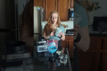 Healthy, high protein smoothie! 17 g of protein under 200 cals! Only 4 ingredients.