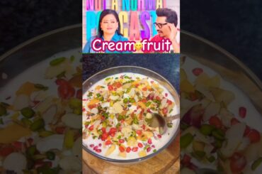 Bharti sing lockdown recipe fruit cream recipe #healthy #asmr #fruit #fruitcreamrecipe