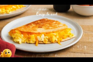 5 minutes!Easy Breakfast Recipes! Chicken Tortilla Wrap Recipe ! Easy Lunchbox Recipe