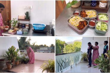 Day228:Tasty Kids Lunch Prep | Fried Rice & Chicken Roast | School Lunch Box Recipes #food #cooking