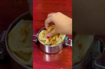 Today’s lunch box recipe: Mutton briyani & parotta with salna #shortsfeed #lunchideas #briyani #yt