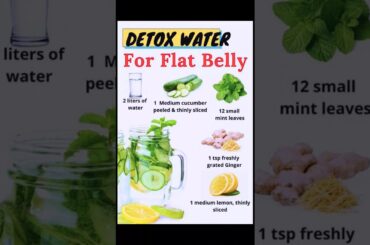 Teji se belly fat kam karne ke liye detox water #detoxwater #weightloss #weight #minivlog