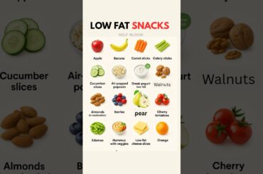 Top  Low-Fat Snacks for Healthy Living | Snack Smart  #food #snacks