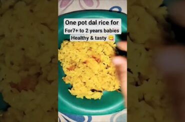 healthy moong dal kichidi for babies #shorts