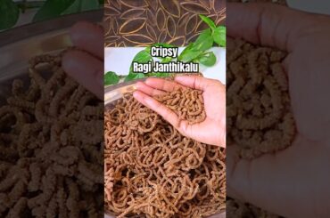 "Crispy Ragi Janthikalu | Healthy Snack Recipe" #viral #trending #shorts #HealthySnacks #ragi