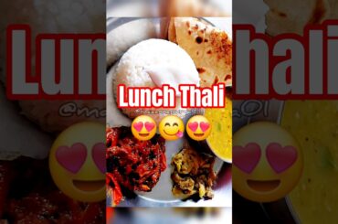 Lunch Thali#maaannapurna01 #lunchthali #recipe #shorts #food #cooking #howtomake #shortsfeed #thali