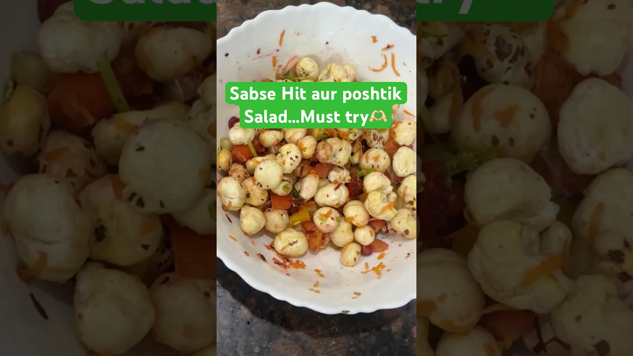 Roasted Peanut & Ful Makhana Chat | healthy and tasty foxnut recipe | Lotus Seed Salad Recipe Roasted Peanut & Ful Makhana Chat | healthy and tasty foxnut recipe | Lotus Seed Salad Recipe