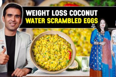 Coconut Scrambled Eggs Recipe for Weight Loss | IWLD Whole Egg Recipes| Indian Non Veg Diet by Richa