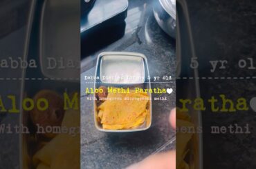 Aloo methi paratha with methi microgreens(healthy paratha recipes for kids,lunch box ideas for kids)