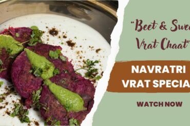 “Super healthy Dahi Tikki Chaat | Low Calorie Satvik Food | Sweet Potato and Beetroot”