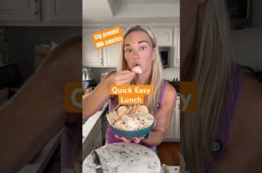 The easiest way to hit your protein goal with this 60g protein quick healthy lunch!