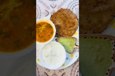 Healthy Lunch Thali #food #homecuisine #recipe #milletsrecipe #easyrecipe #easycook #vratrecipe
