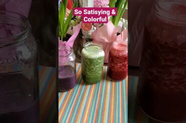 So Satisfyingly Delicious #shortsvideo #shorts #colors #satisfying #smoothie #health #food #foodie