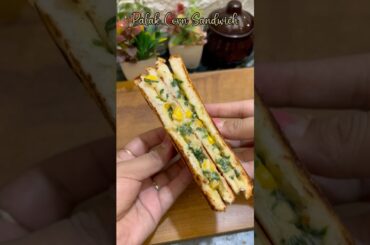 Healthy palak corn sandwich #recipe #shorts #youtubeshorts #sandwich