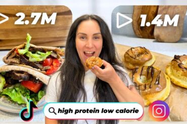 I Tested Viral High Protein Recipes From TikTok & Instagram | Healthy & Low Calorie