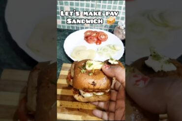 Veg Loaded Pav Sandwich | Street Style Pav Sandwich at Home | Easy Snack Recipe||#cooking #pav #easy