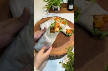 Low Calorie High Protein Wraps #food #recipe #chicken #wrap #shorts #viral #asmr #asmrsounds #foryou