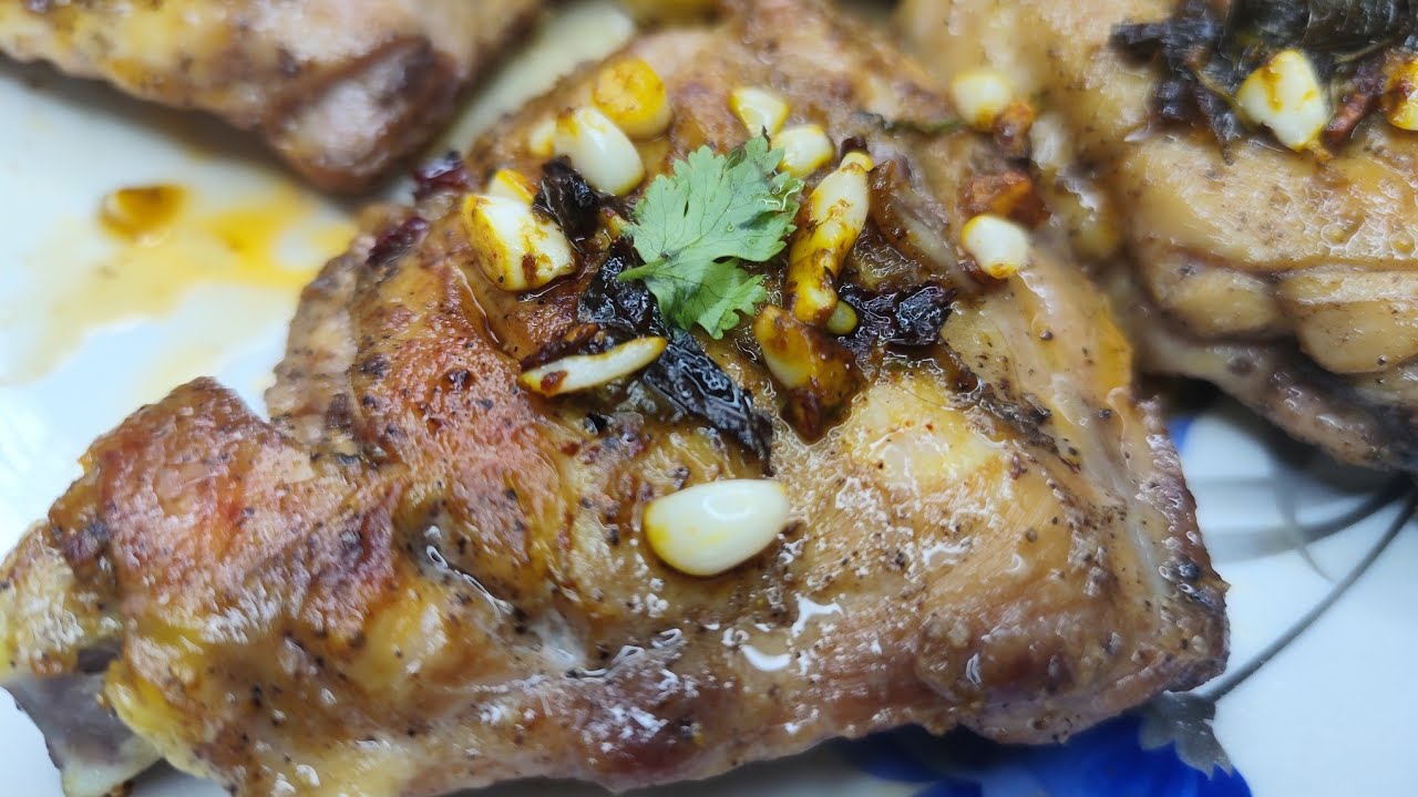 Butter Garlic Lemon Chicken Fry | Healthy Diet Recipe | Low Oil & Few Ingredients Butter Garlic Lemon Chicken Fry | Healthy Diet Recipe | Low Oil & Few Ingredients