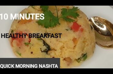 10 Minute Healthy Breakfast | Quick Morning Nashta | Instant Tiffin Recipe for All
